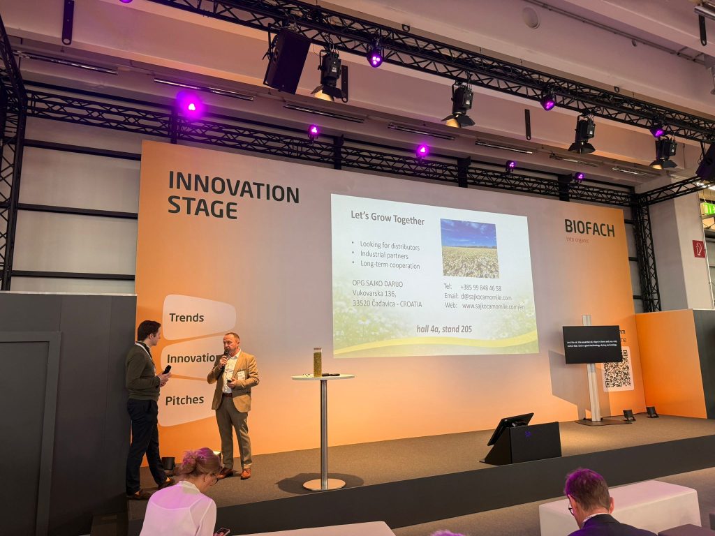 Biofach 2026 OPG Sajko Darijo organic chamomile production