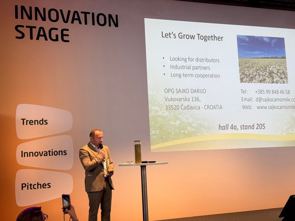 Biofach 2026 OPG Sajko Darijo organic chamomile production Organska proizvodnja kamilice